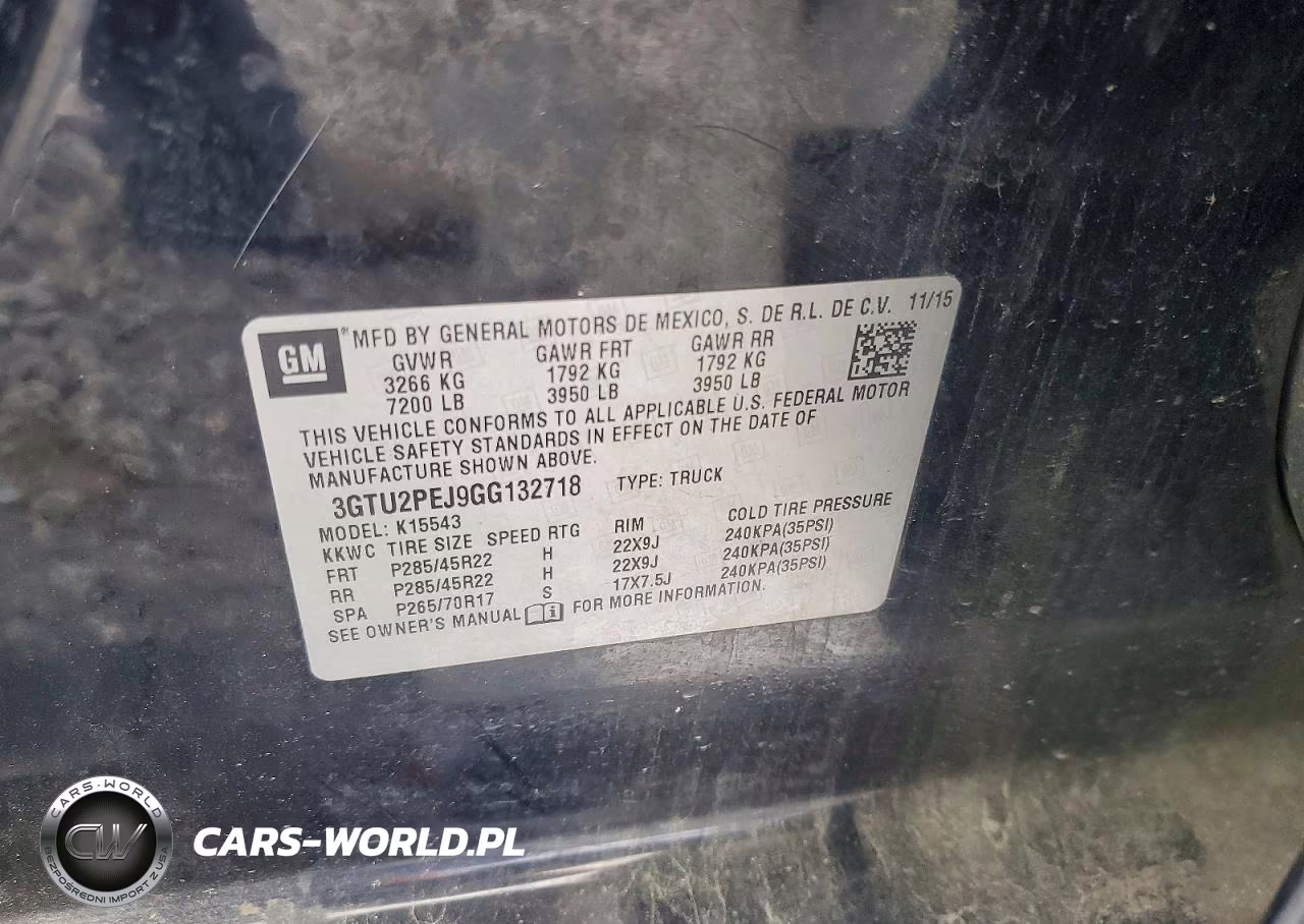 2016 GMC Sierra K1500 Denali VIN:3GTU2PEJ9GG132718 - 12