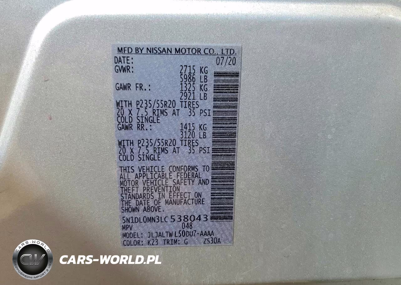 2020 Infiniti Qx60 Luxe VIN:5N1DL0MN3LC538043 - 13