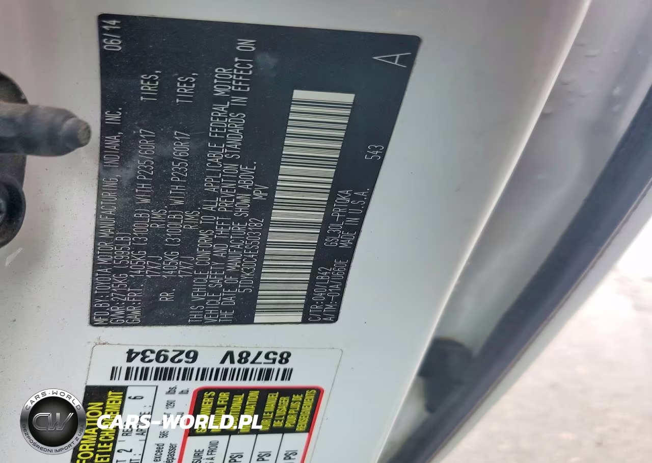 2014 Toyota Sienna Xle 8-Passenger VIN:5TDYK3DC4ES503182 - 13