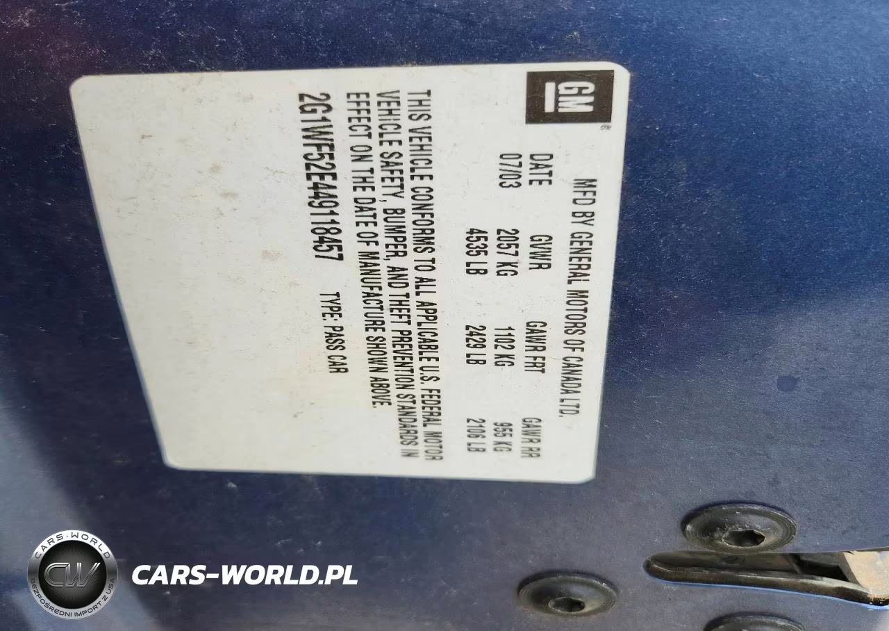 2004 Chevrolet Impala VIN:2G1WF52E449118457 - 12