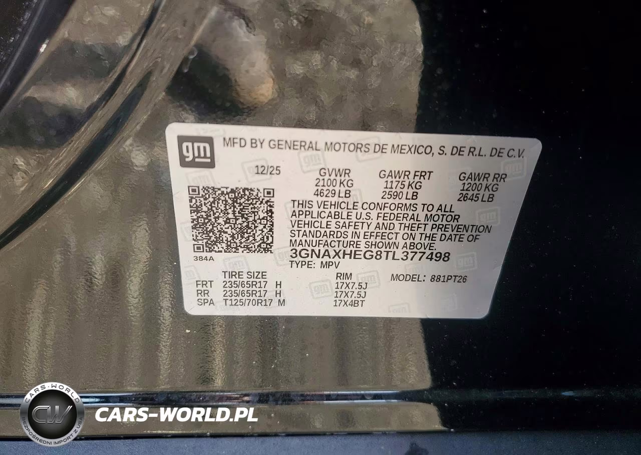 2026 Chevrolet Equinox Lt VIN:3GNAXHEG8TL377498 - 13