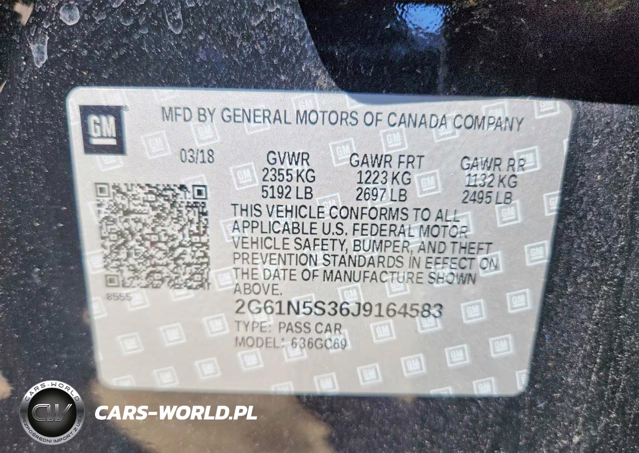 2018 Cadillac Xts Luxury VIN:2G61N5S36J9164583 - 12