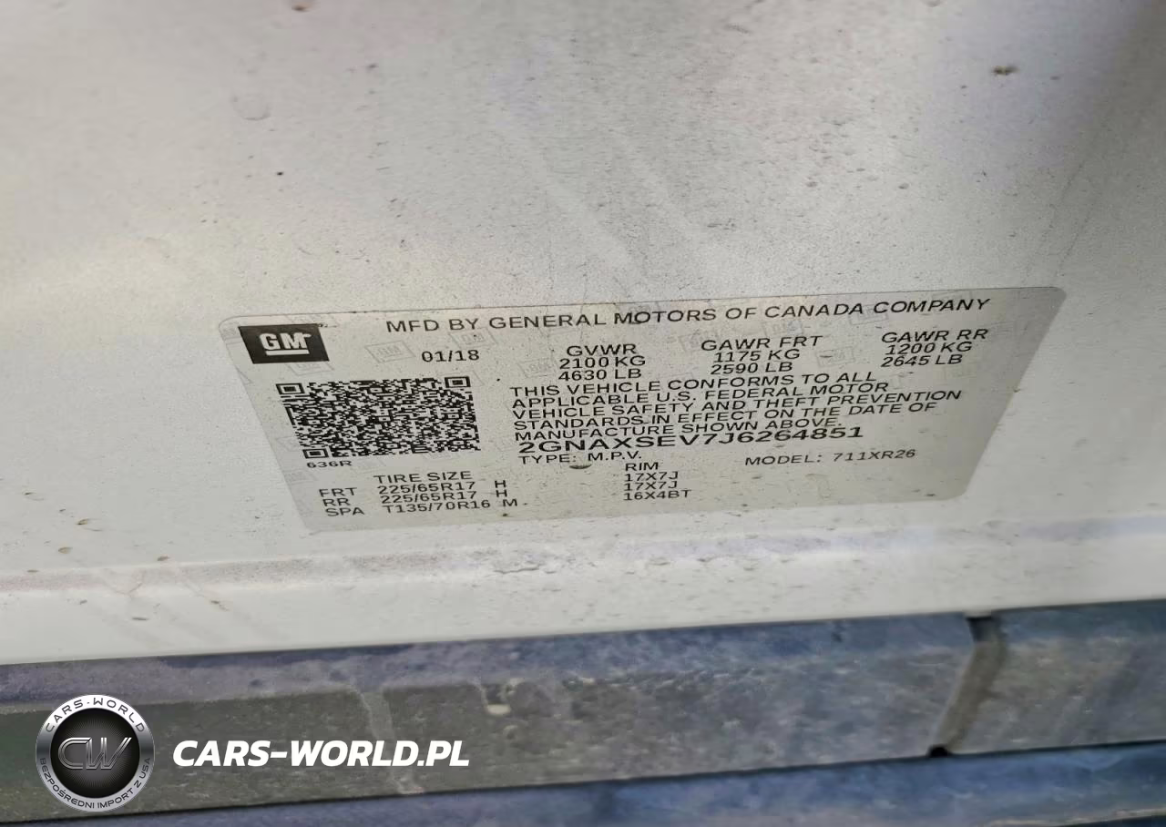 2018 Chevrolet Equinox Lt VIN:2GNAXSEV7J6264851 - 13