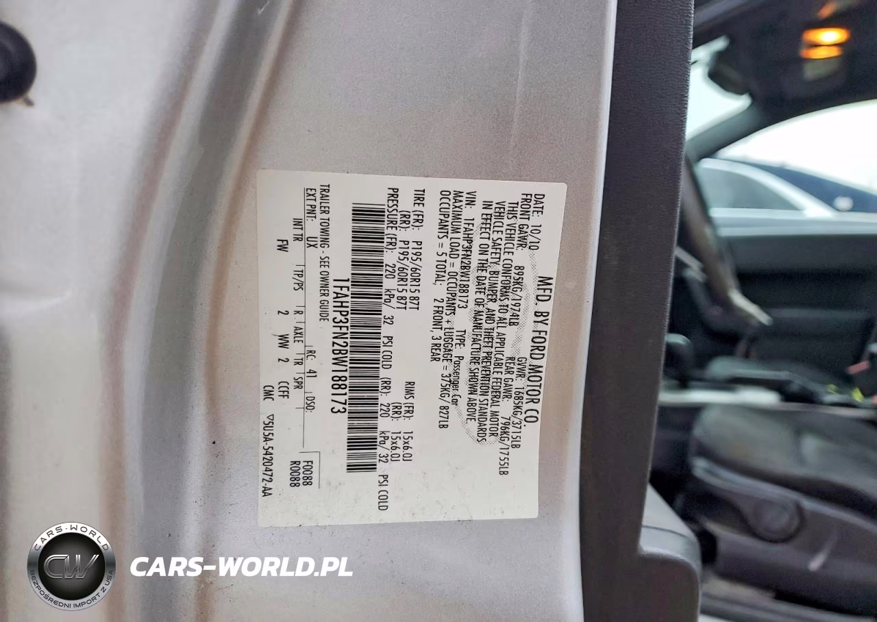2011 Ford Focus Se VIN:1FAHP3FN2BW188173 - 12