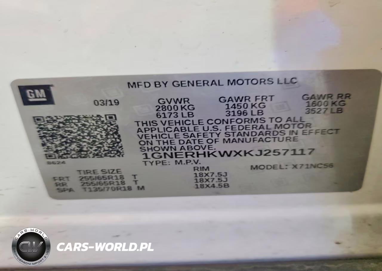 2019 Chevrolet Traverse Lt VIN:1GNERHKWXKJ257117 - 13