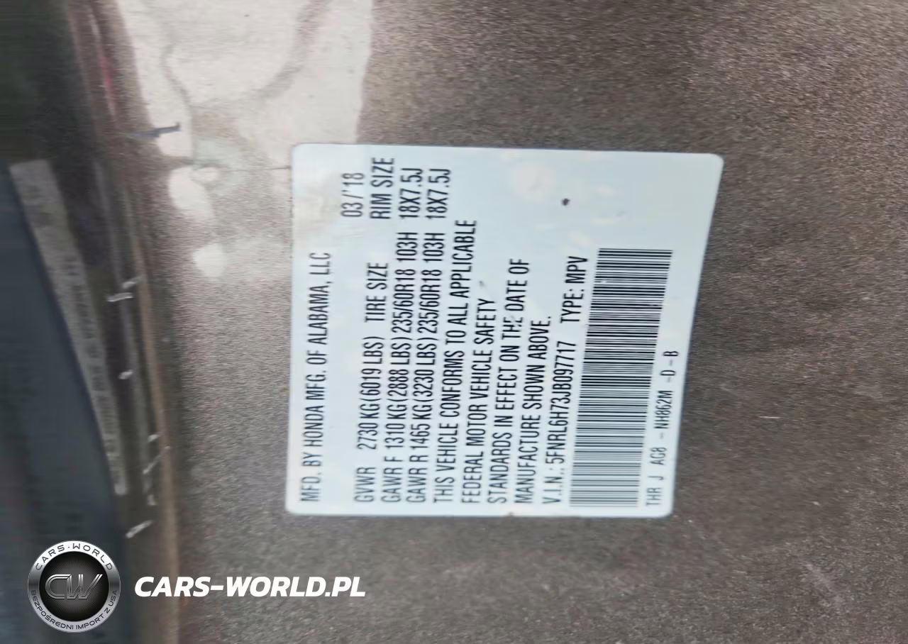 2018 Honda Odyssey Exl VIN:5FNRL6H73JB097717 - 13