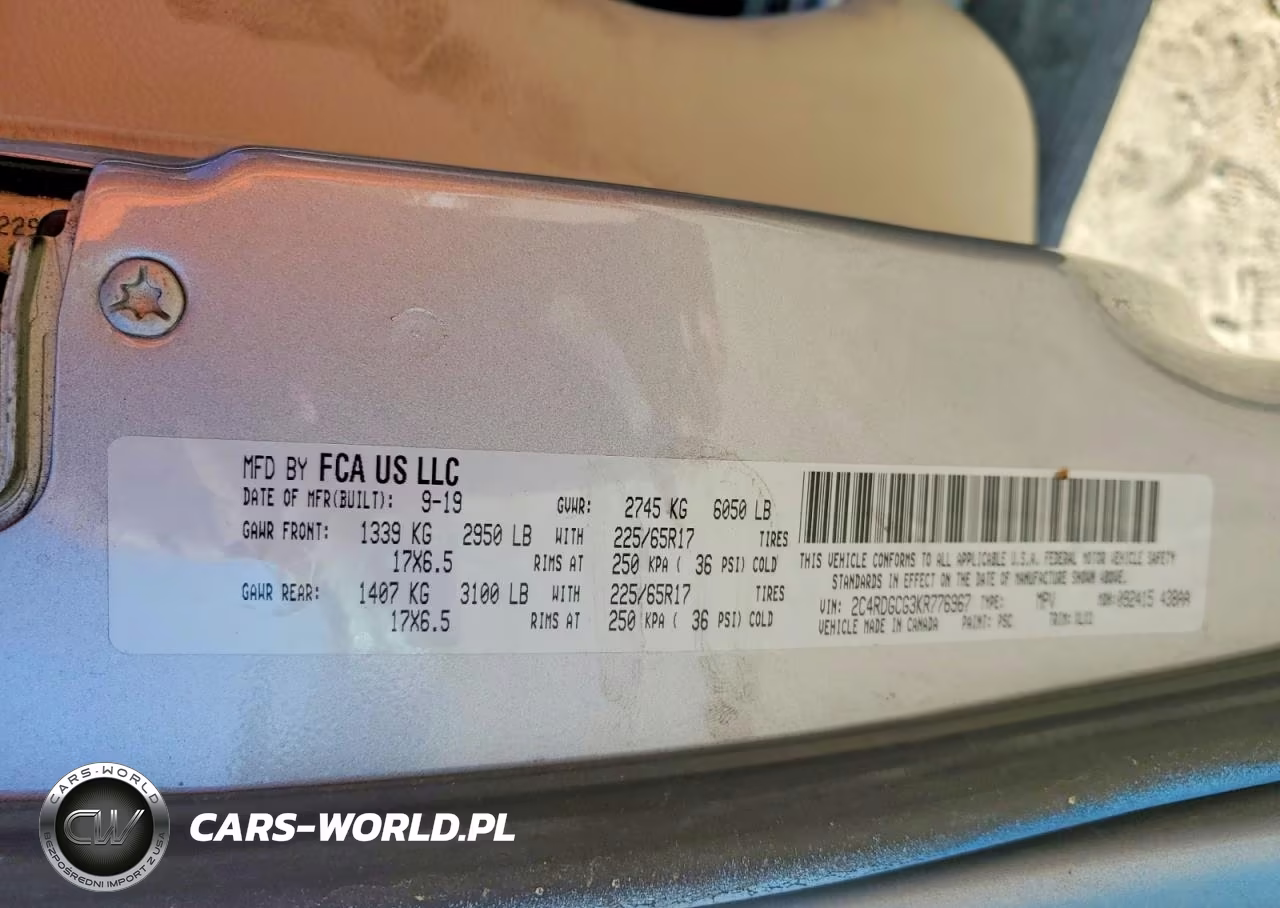 2019 Dodge Grand Caravan Sxt VIN:2C4RDGCG3KR776967 - 13