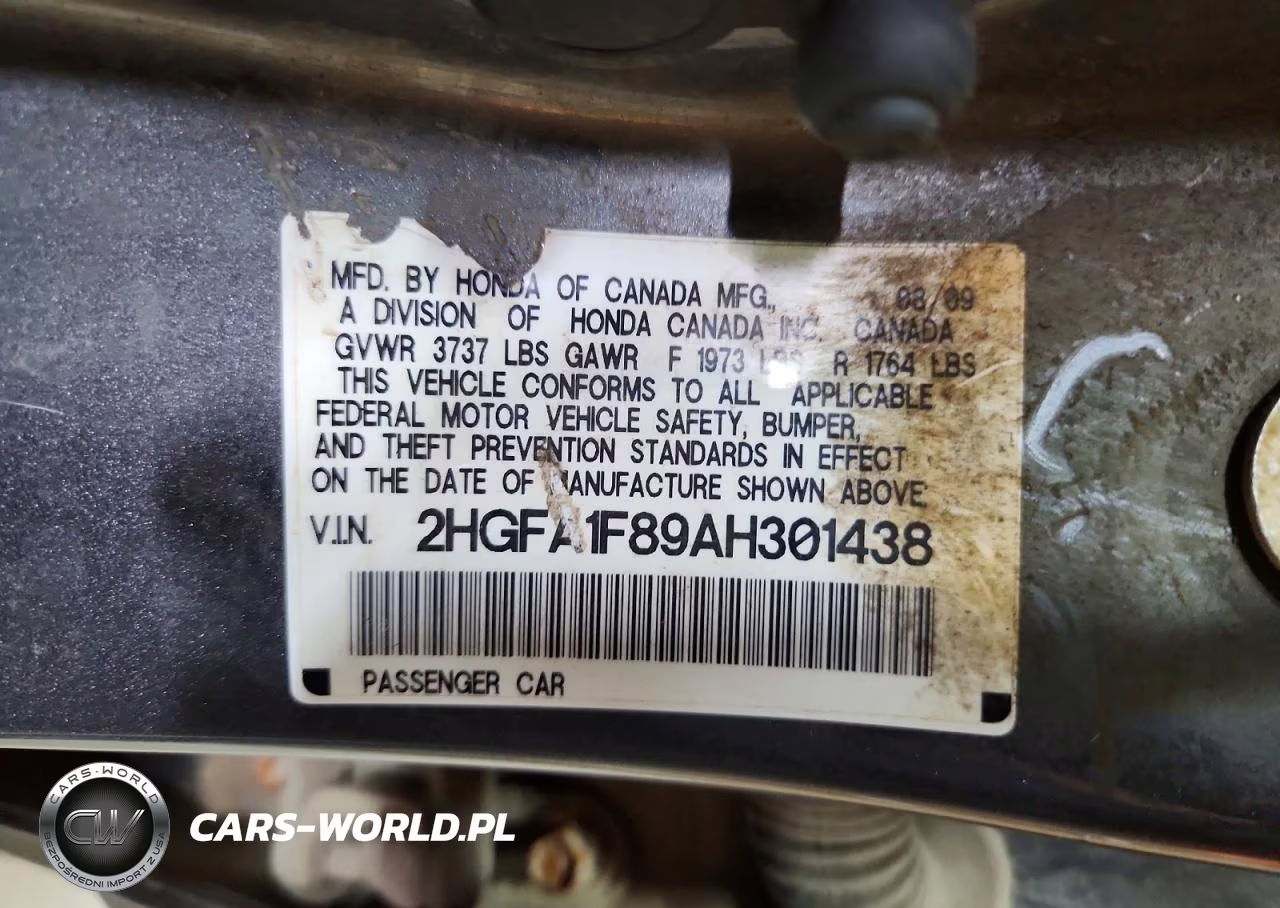 2010 Honda Civic Ex VIN:2HGFA1F89AH301438 - 12