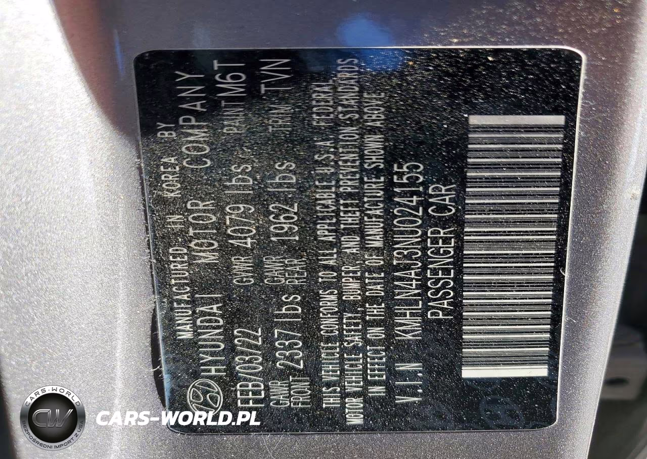 2022 Hyundai Elantra Limited VIN:KMHLN4AJ3NU024155 - 13
