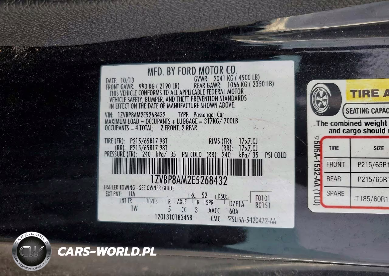 2014 Ford Mustang VIN:1ZVBP8AM2E5268432 - 13
