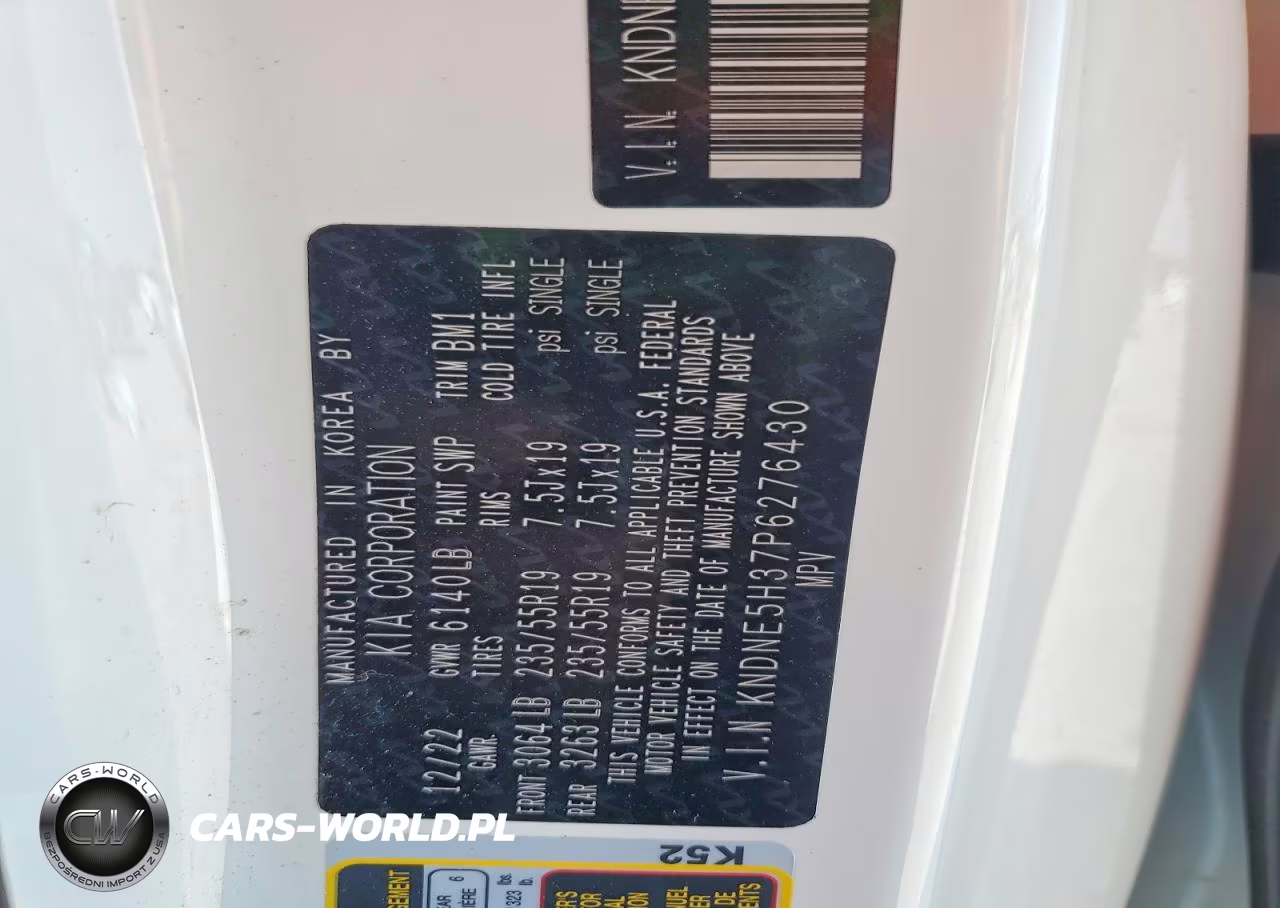 2023 Kia Carnival Sx VIN:KNDNE5H37P6276430 - 14