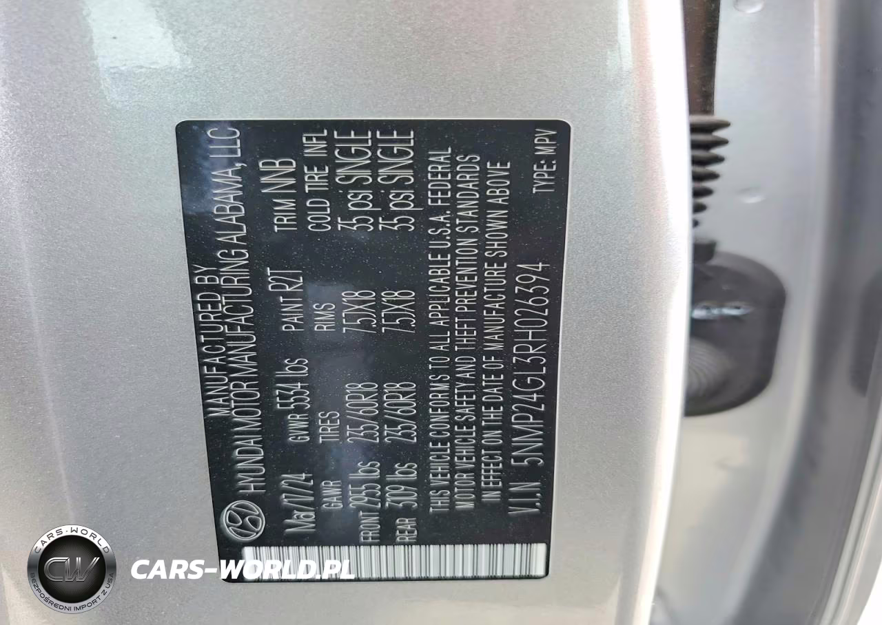 2024 Hyundai Santa Fe Sel VIN:5NMP24GL3RH026394 - 13