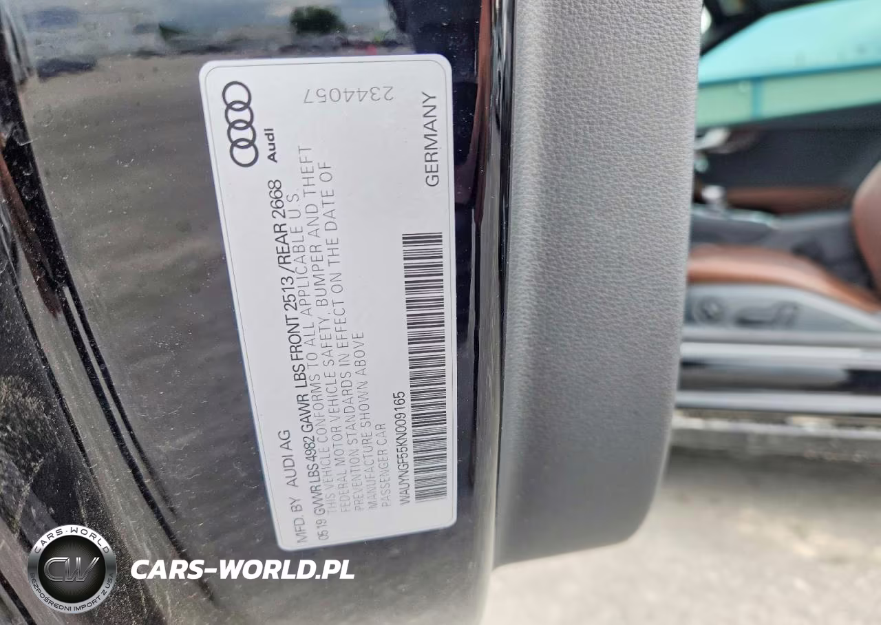 2019 Audi A5 Premium Plus VIN:WAUYNGF55KN009165 - 12