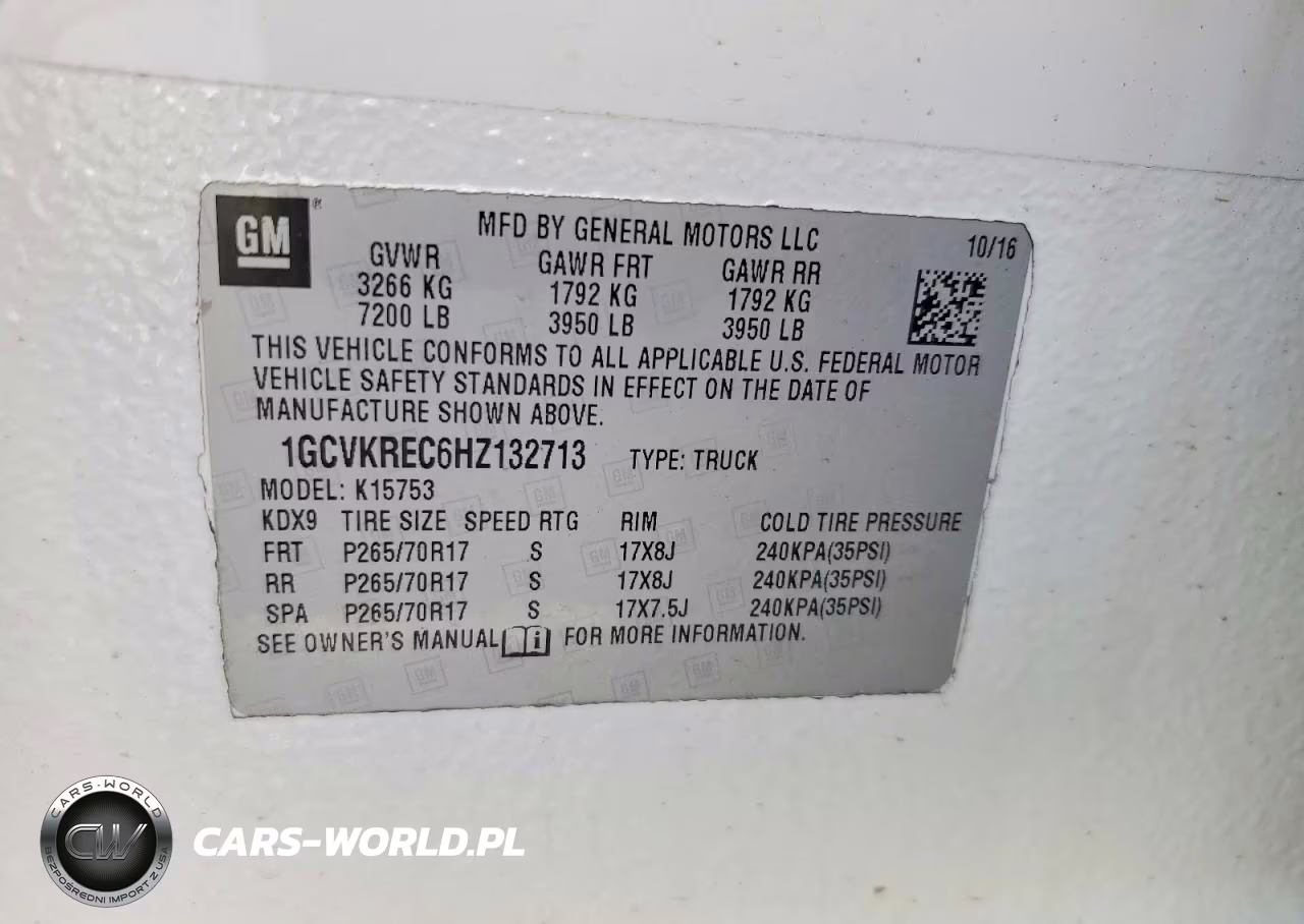 2017 Chevrolet Silverado K1500 Lt VIN:1GCVKREC6HZ132713 - 12