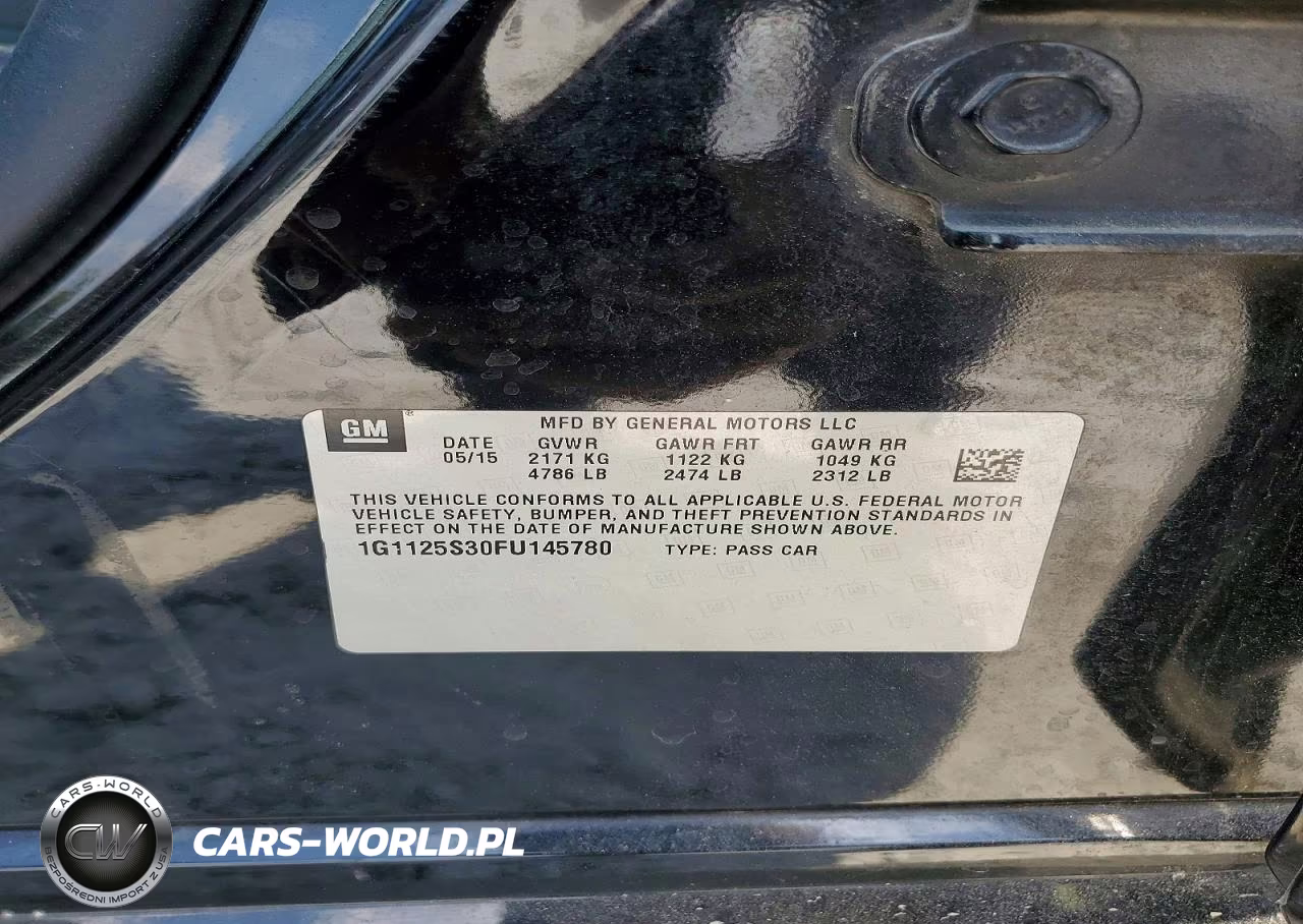 CHEVROLET IMPALA LT VIN:1G1125S30FU145780 - 12