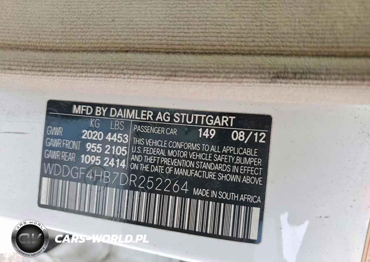 2013 Mercedes-Benz C 250 VIN:WDDGF4HB7DR252264 - 12