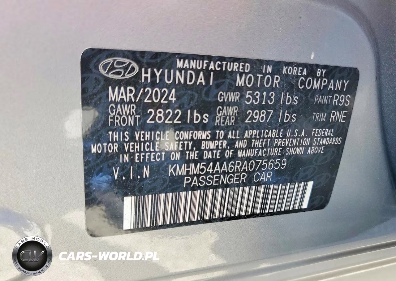 2024 Hyundai Ioniq 6 Limited VIN:KMHM54AA6RA075659 - 13