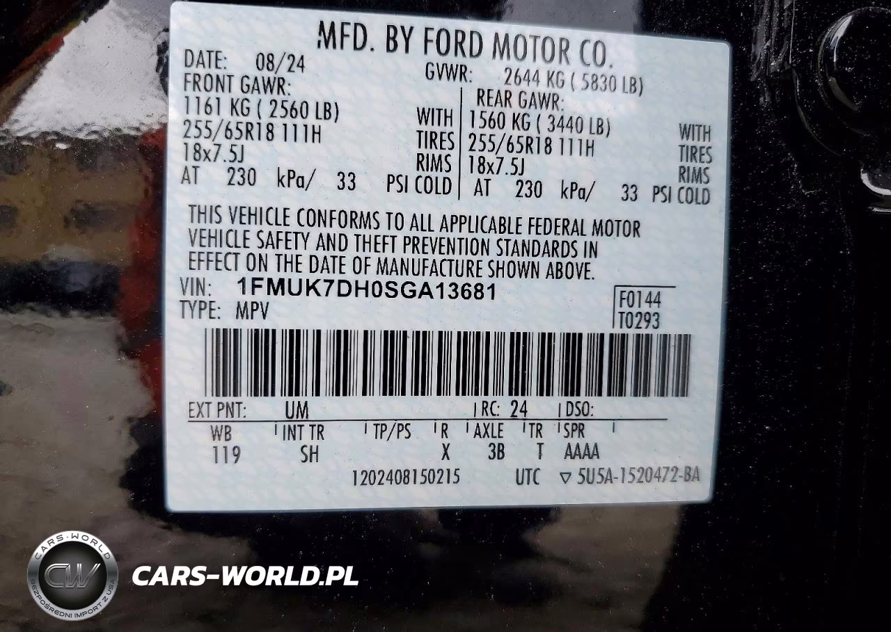 2025 Ford Explorer Active VIN:1FMUK7DH0SGA13681 - 14