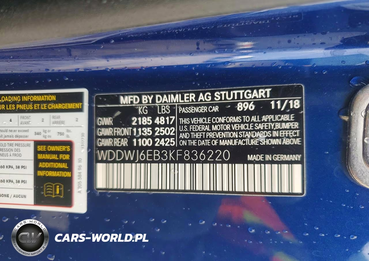 2019 Mercedes-Benz C 43 Amg VIN:WDDWJ6EB3KF836220 - 13