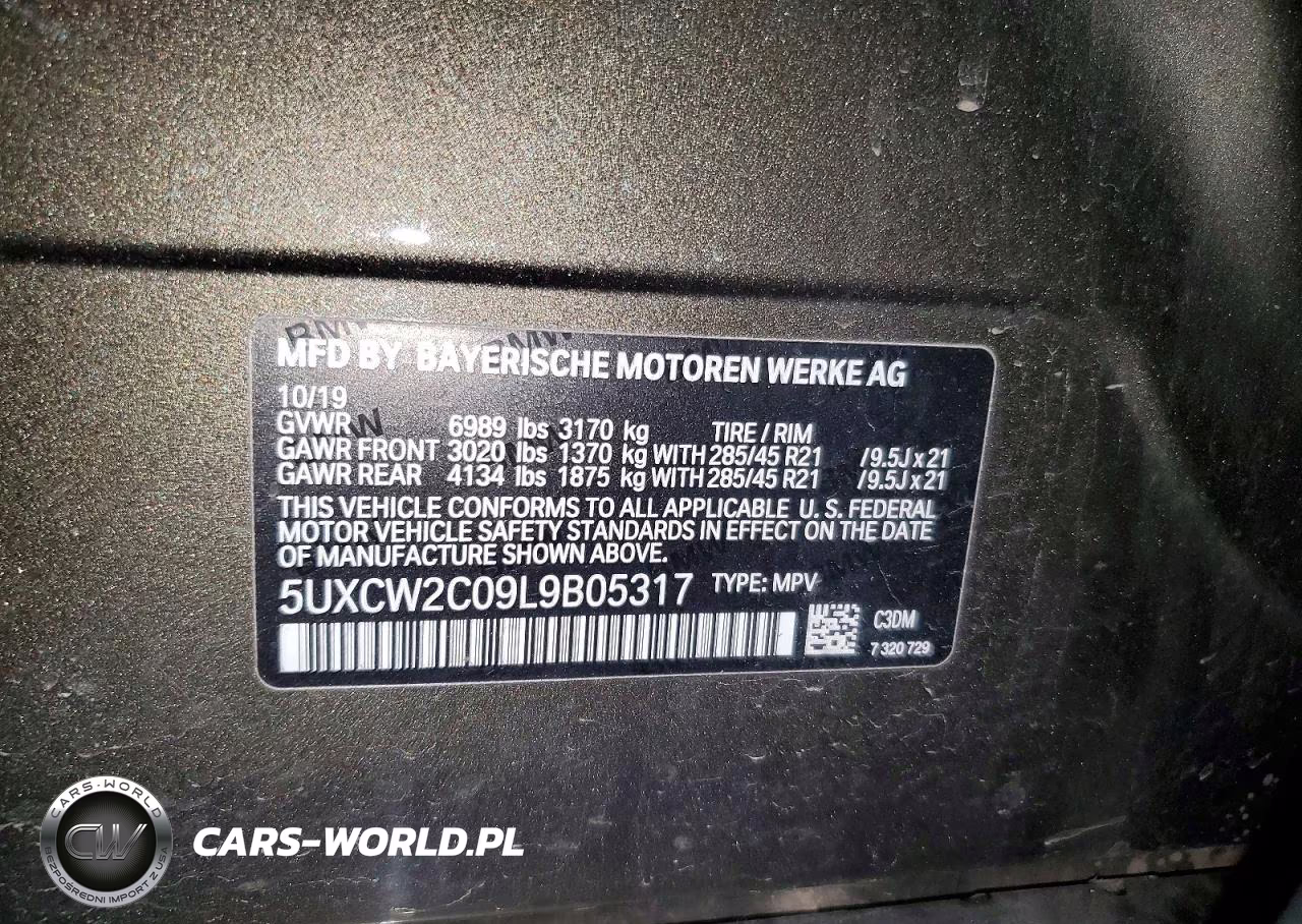 2020 BMW X7 xDrive40I VIN:5UXCW2C09L9B05317 - 14