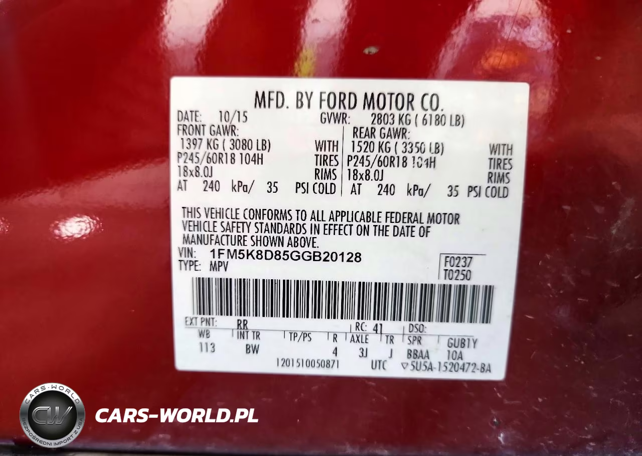 2016 Ford Explorer Xlt VIN:1FM5K8D85GGB20128 - 14