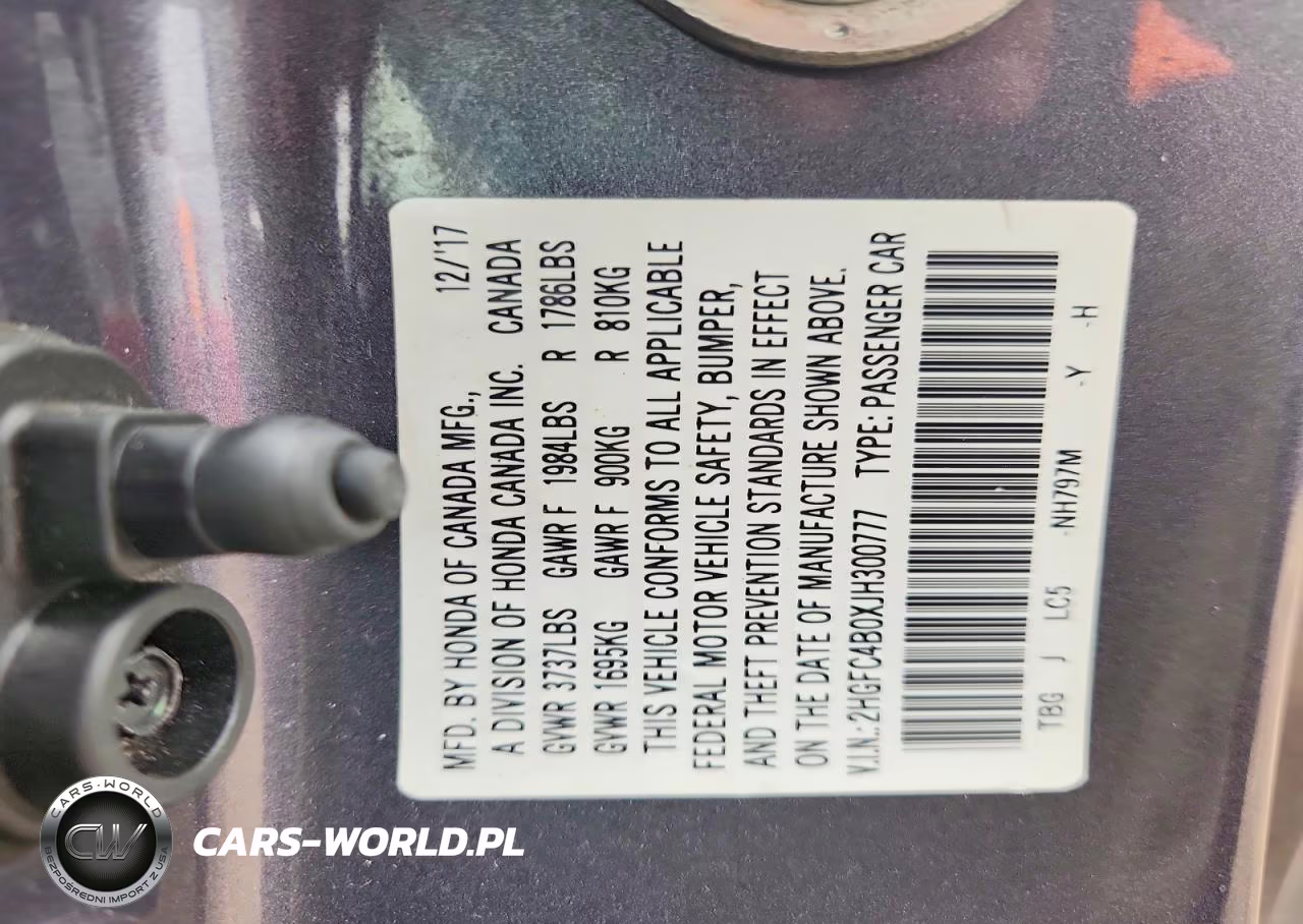 2018 Honda Civic Lx VIN:2HGFC4B0XJH300777 - 12