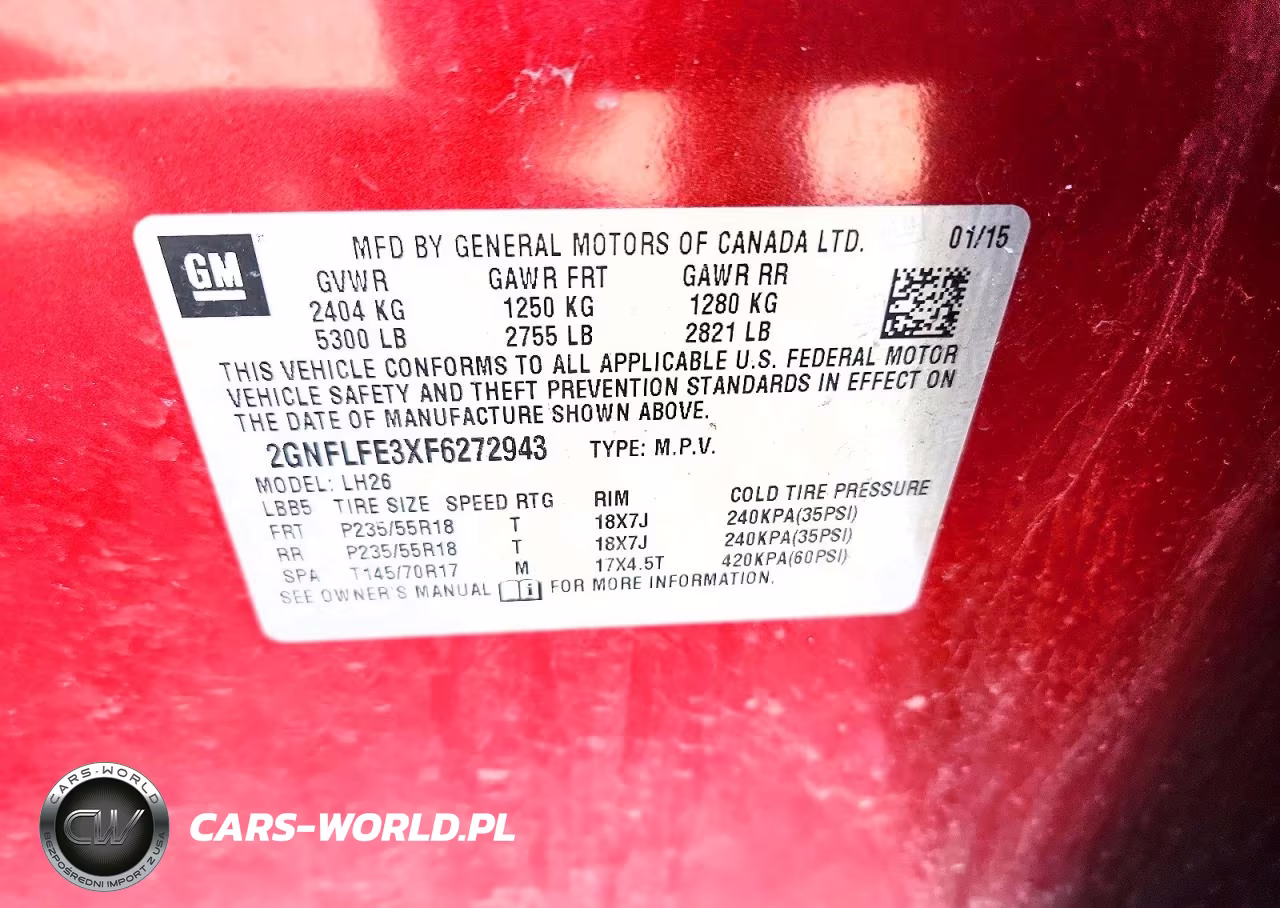 2015 Chevrolet Equinox Lt VIN:2GNFLFE3XF6272943 - 14