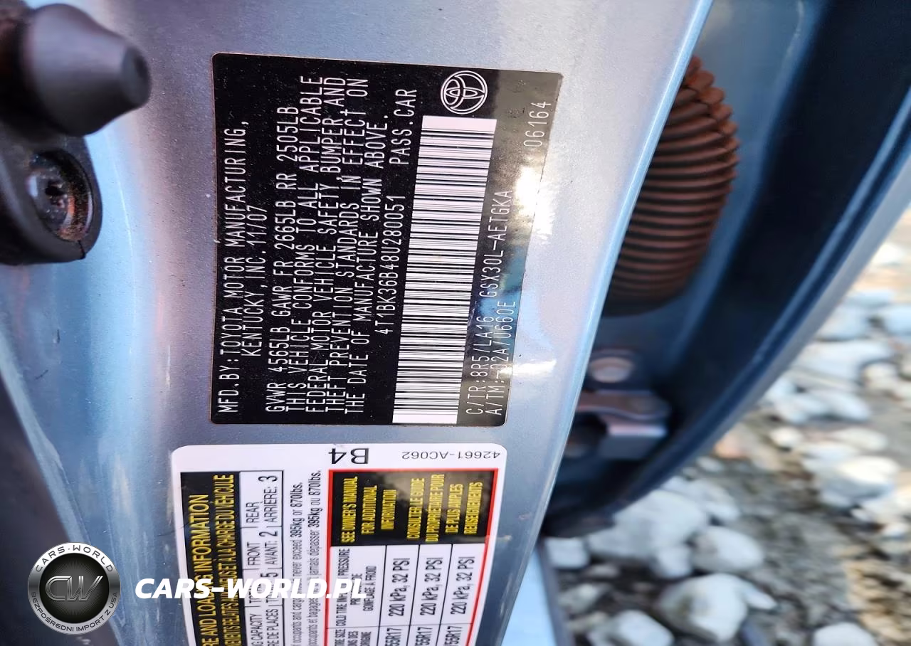 2008 Toyota Avalon Xls VIN:4T1BK36B48U280051 - 12