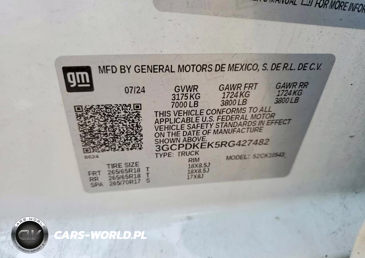 2024 Chevrolet Silverado K1500 Lt-L VIN:3GCPDKEK5RG427482 - 12