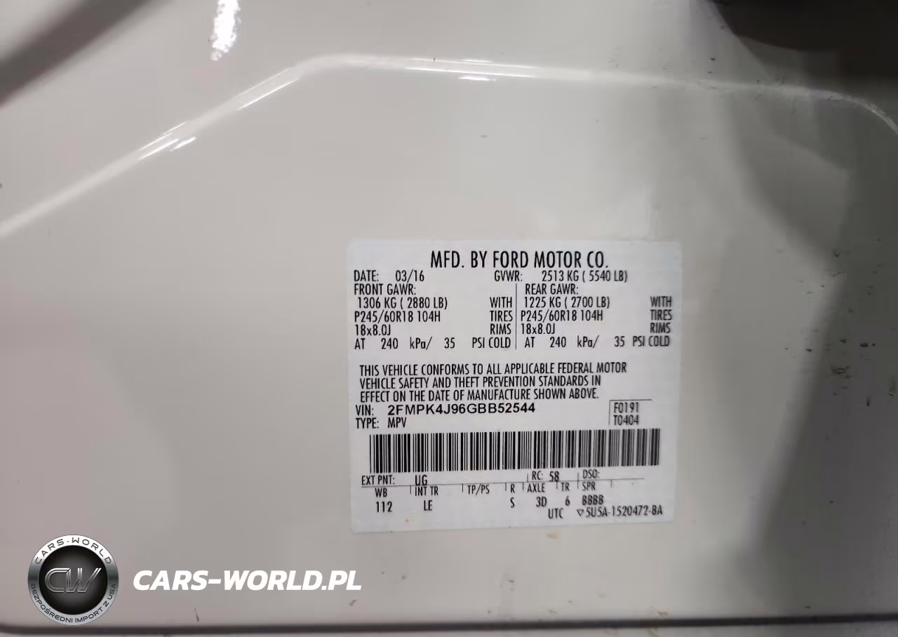 2016 Ford Edge Sel VIN:2FMPK4J96GBB52544 - 13