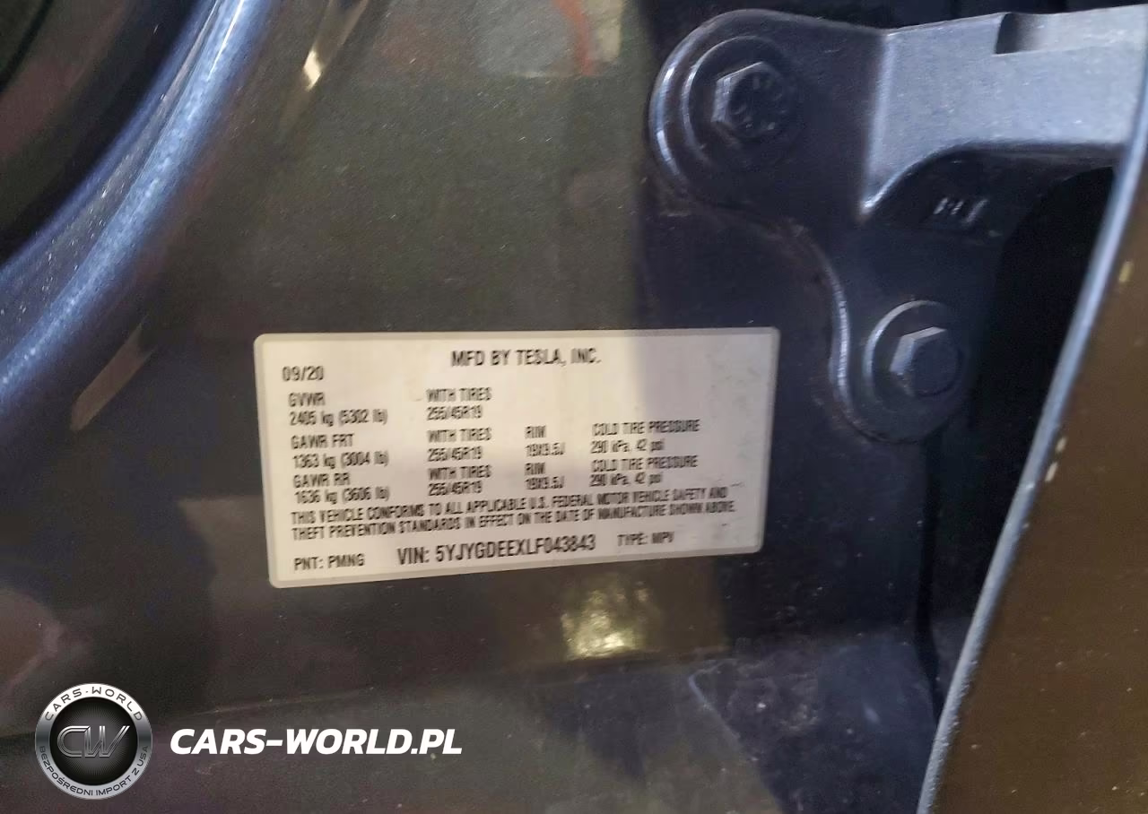 2020 Tesla Model Y VIN:5YJYGDEEXLF043843 - 12