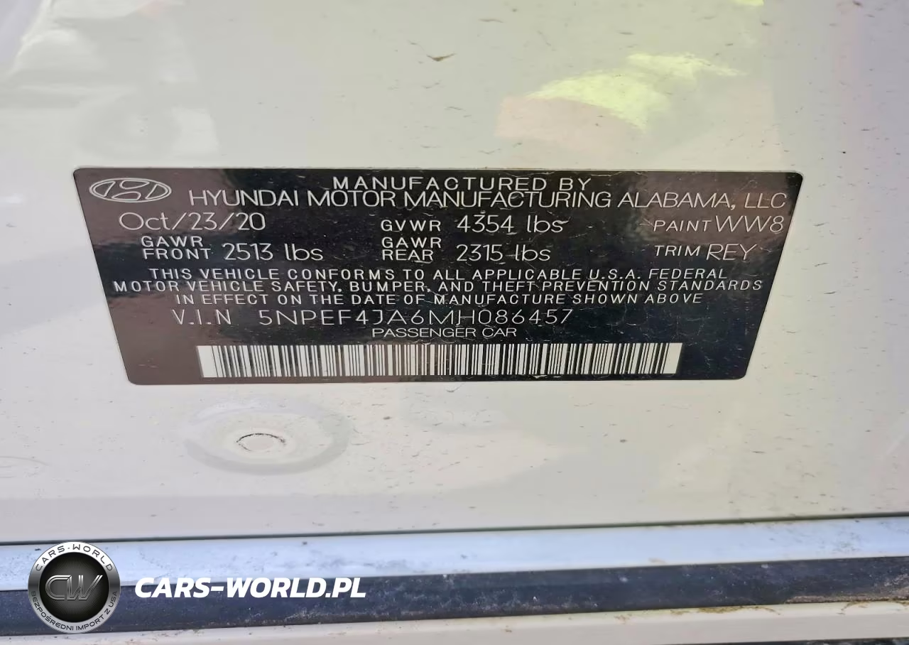 2021 Hyundai Sonata Sel VIN:5NPEF4JA6MH086457 - 12