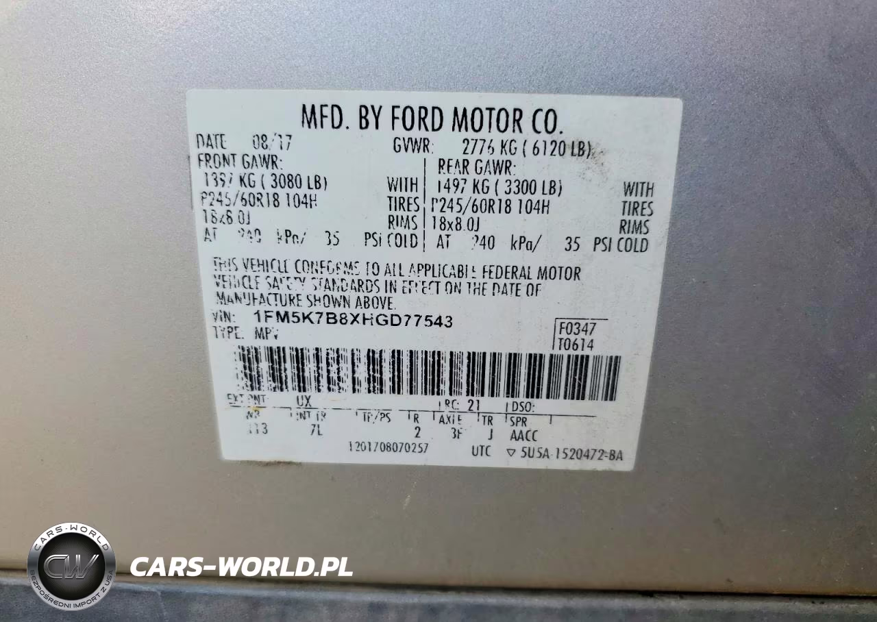 2017 Ford Explorer VIN:1FM5K7B8XHGD77543 - 13