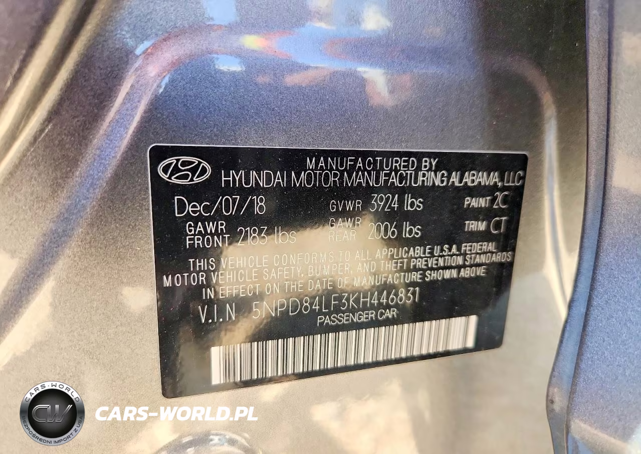 2019 Hyundai Elantra Sel VIN:5NPD84LF3KH446831 - 12