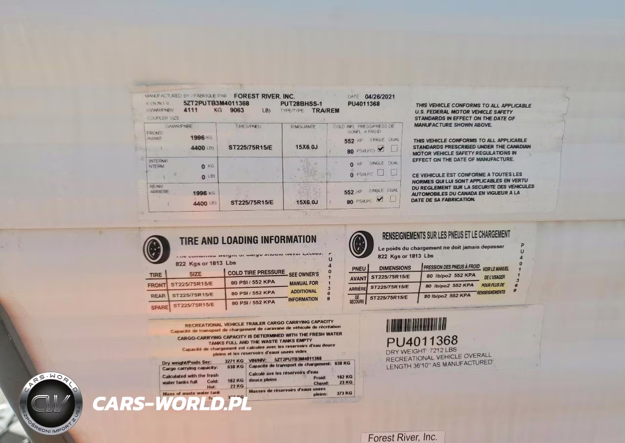 2021 Forest River Puma Camper VIN:5ZT2PUTB3M4011368 - 10