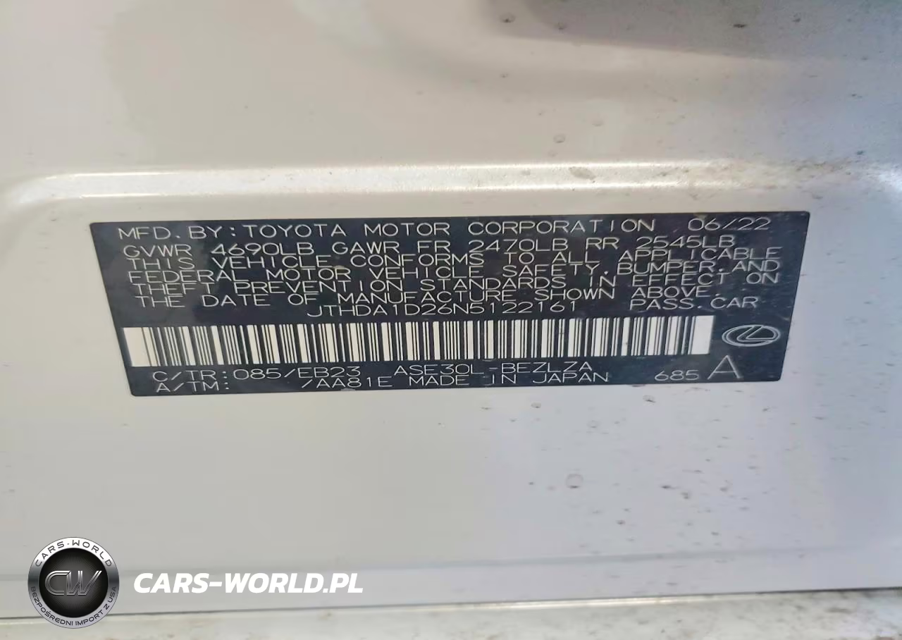 2022 Lexus Is 300 VIN:JTHDA1D26N5122161 - 12