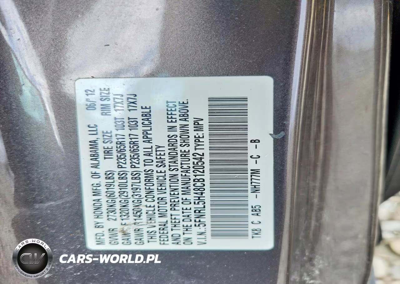 2012 Honda Odyssey Ex VIN:5FNRL5H48CB120542 - 13