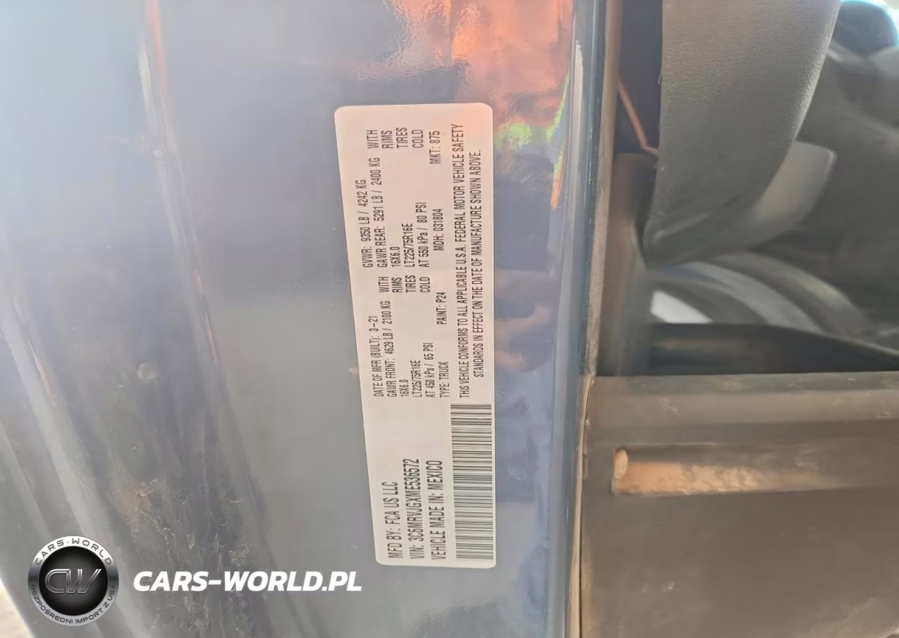 2021 Ram Promaster 3500 Delivery Van VIN:3C6MRVJGXME536572 - 13