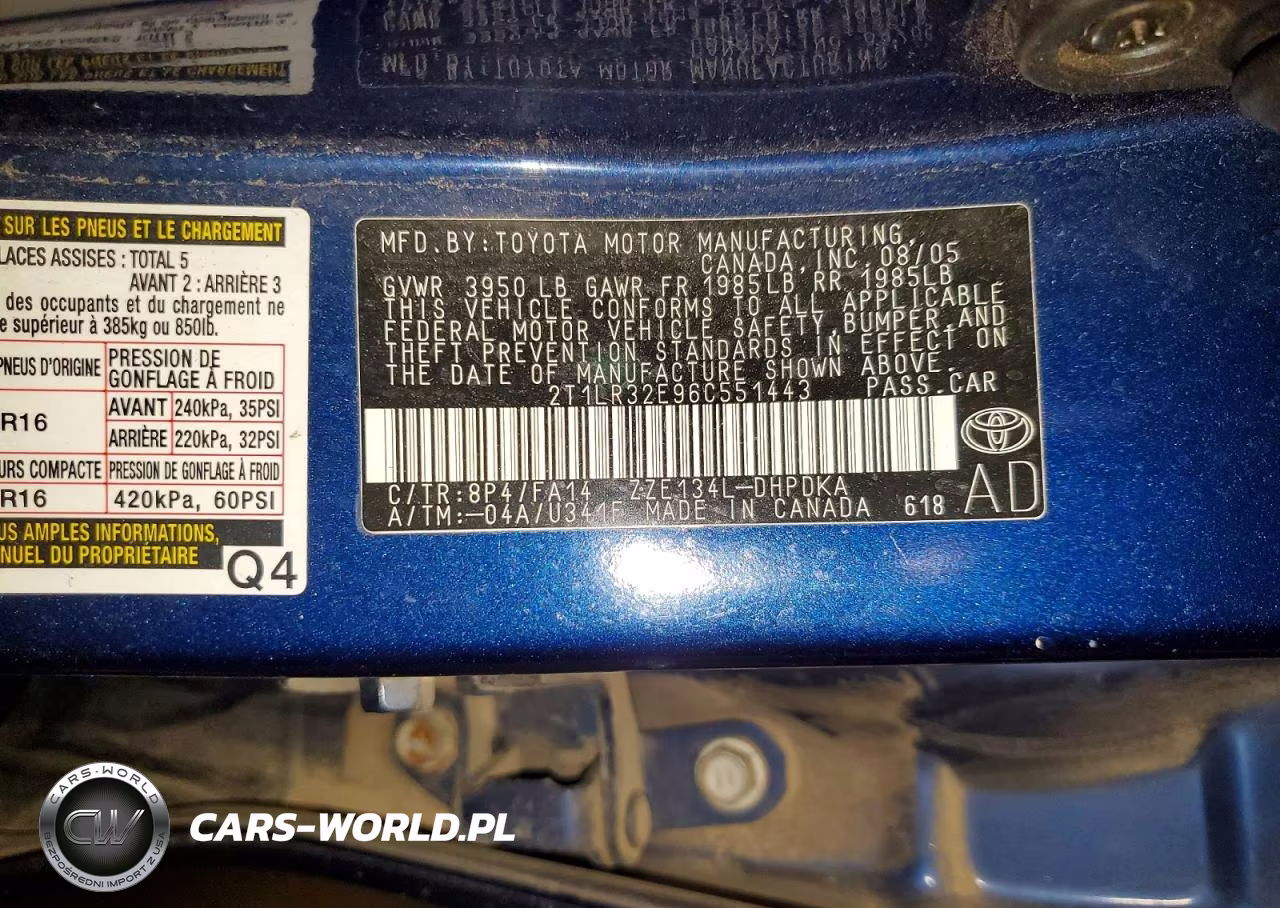 2006 Toyota Matrix Base VIN:2T1LR32E96C551443 - 13