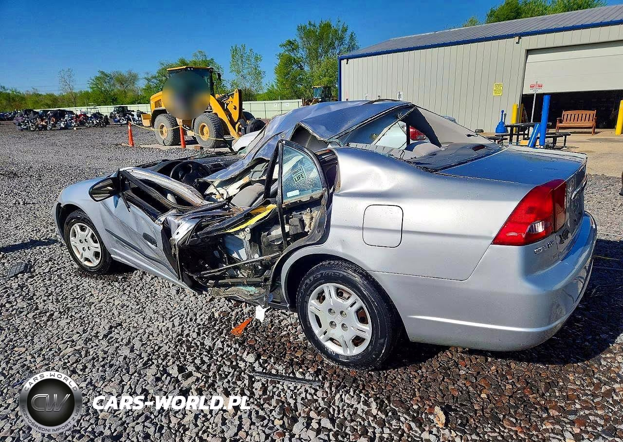 2001 Honda Civic Dx VIN:1HGES16281L025552 - 2