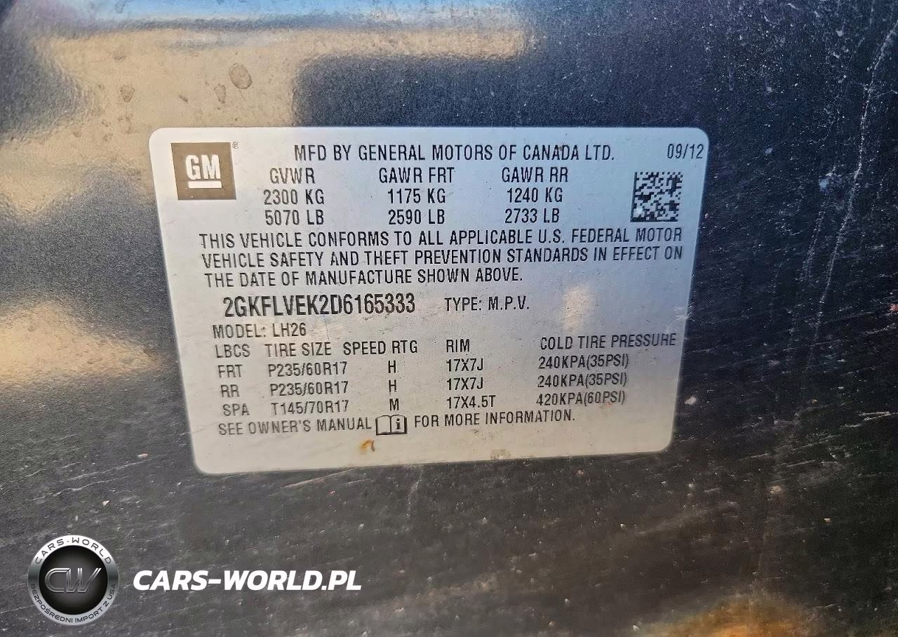 2013 GMC Terrain Slt VIN:2GKFLVEK2D6165333 - 13