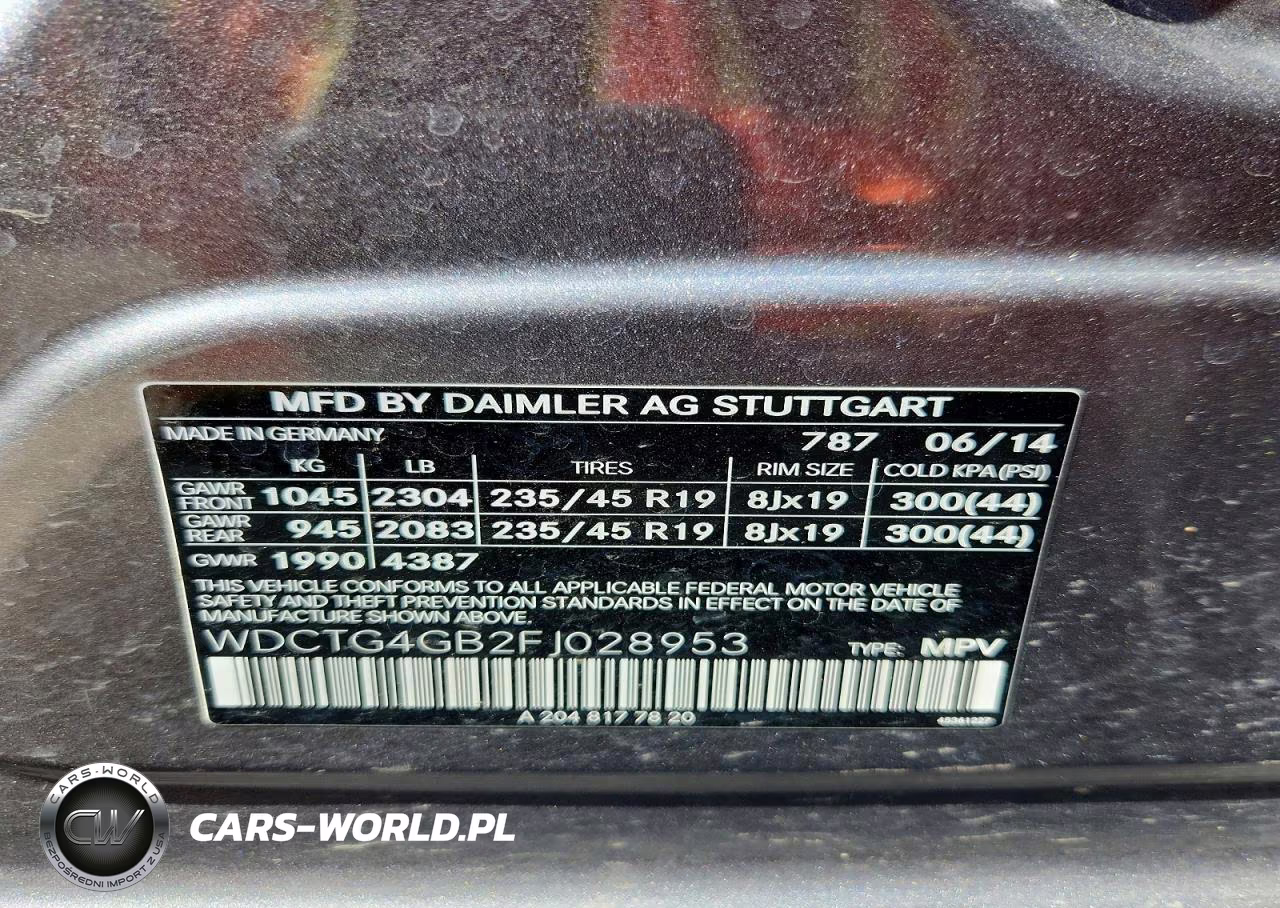 2015 Mercedes-Benz Gla 250 4Matic VIN:WDCTG4GB2FJ028953 - 14
