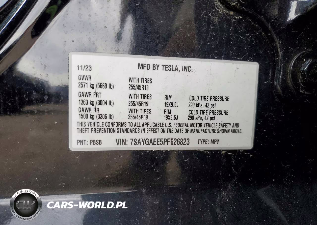 2023 Tesla Model Y VIN:7SAYGAEE5PF926823 - 12