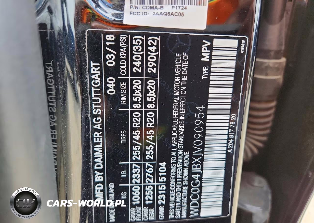 2018 Mercedes-Benz Glc 300 VIN:WDC0G4JBXJV090954 - 13