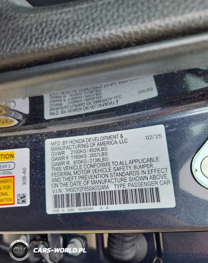 2025 Honda Accord Hybrid Exl VIN:1HGCY2F65SA032454 - 12