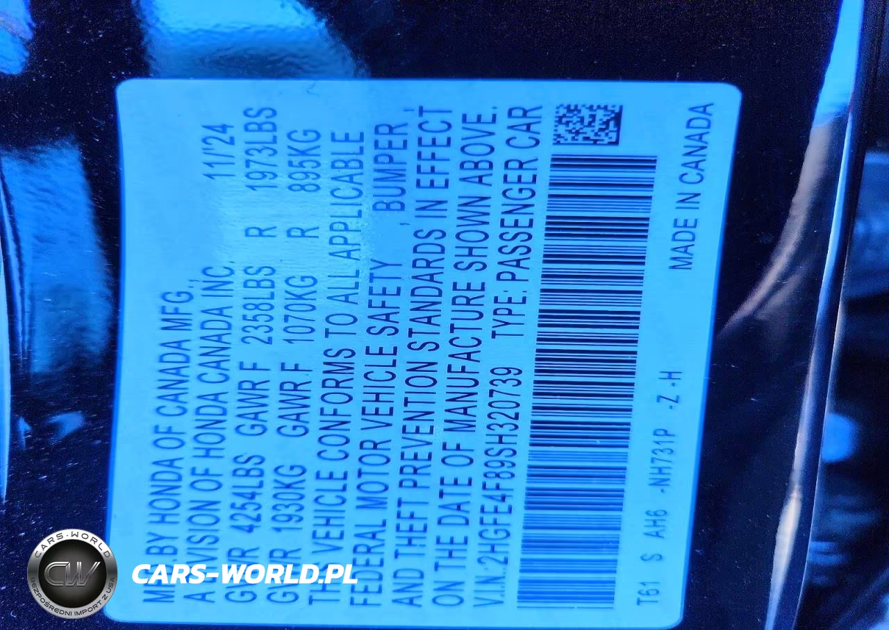 2025 Honda Civic Sport VIN:2HGFE4F89SH320739 - 12