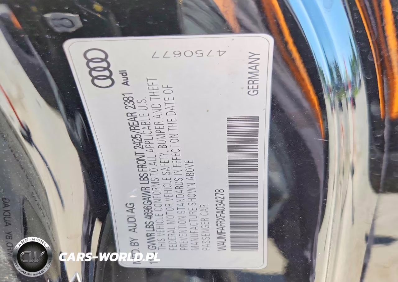 2015 Audi A5 Premium Plus VIN:WAUMFAFRXFA034278 - 12