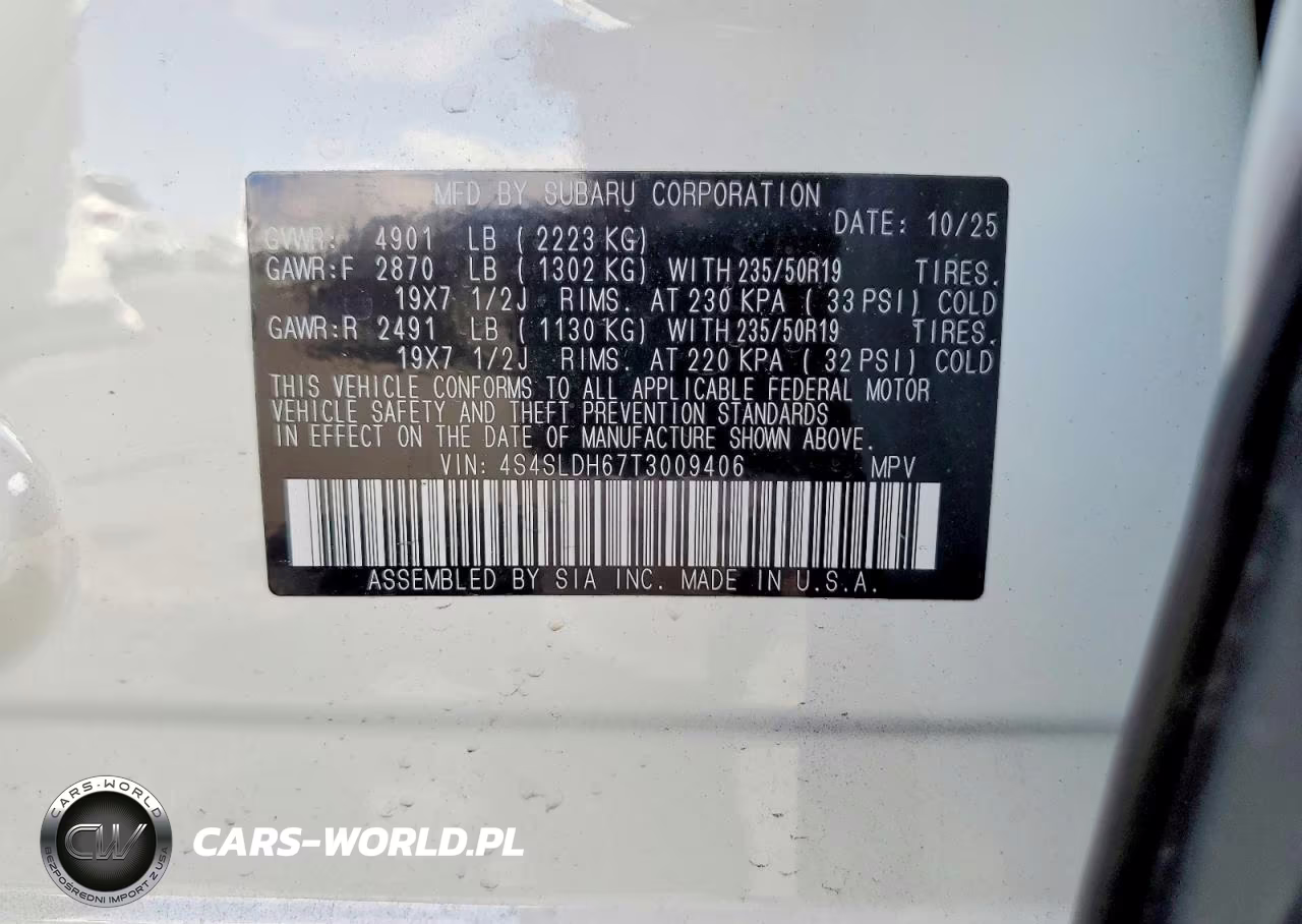 2026 Subaru Forester Sport VIN:4S4SLDH67T3009406 - 13