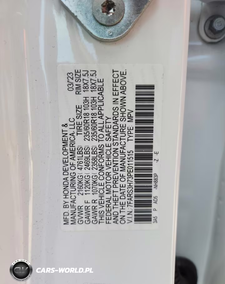 2023 Honda Cr-V Exl VIN:7FARS3H73PE011515 - 13