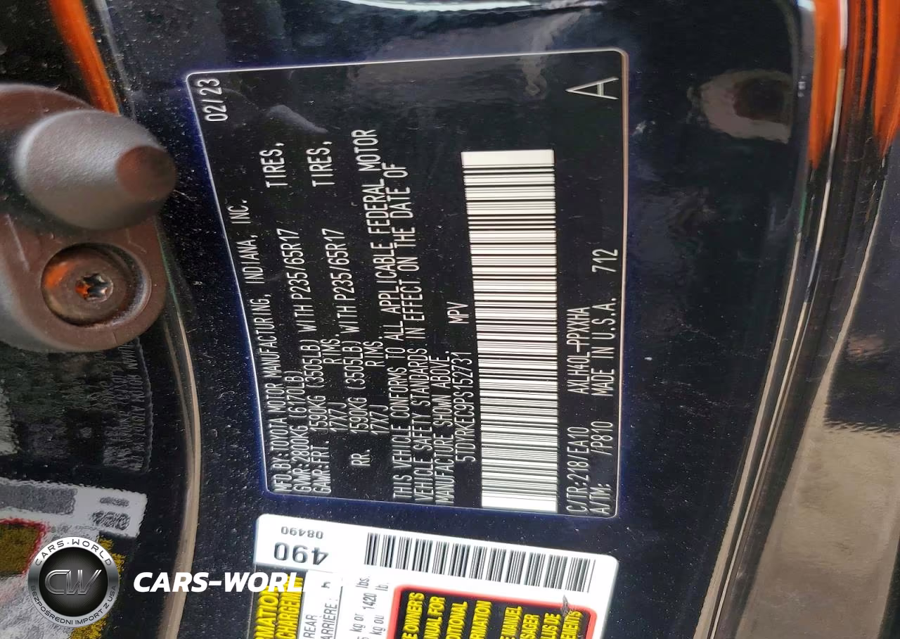 2023 Toyota Sienna Xle VIN:5TDYRKEC9PS152731 - 13
